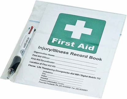 Picture of First Aid --Record Book + Pen Set